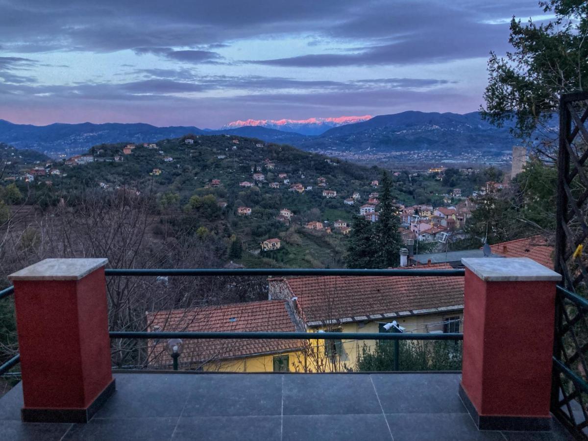 La Casa Rossa Arcola Con Vista Villa Luaran gambar
